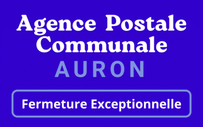 Fermeture Agence Postale Communale d’Auron